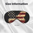 thumbnail image 5 of Fuzoiu Patriotic USA Butterfly Art Print Sleep Masks,Eye Masks with Adjustable Strap for Sleeping,Night Eye Shade for Women Men,Eye Cover for Full Night's Sleep, Travel and Nap, 5 of 7