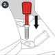 thumbnail image 3 of Kit de ajuste para asientos de inodoro Clorox con llave y arandelas, 3 of 5