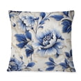 thumbnail image 3 of Designart "Cobalt Blue Filigree Flourish VIII" Floral Printed Throw Pillow, 3 of 5