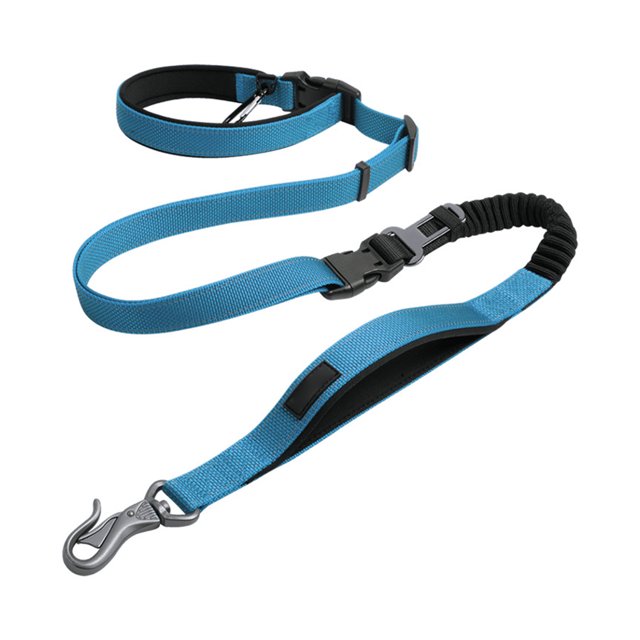 fastboy Multifunctional Reflective Pet Walking Leash Running Biking Animal Adjustable Elastic Band Retractable Rope Reusable Blue