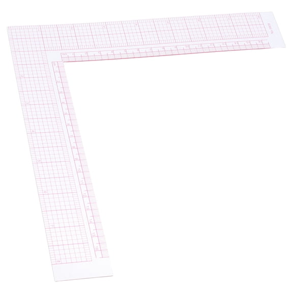 NICERIO Clear Plastic Sewing Ruler with L-Shape Design for Precise Fabric Measurement and Quilting Accuracy