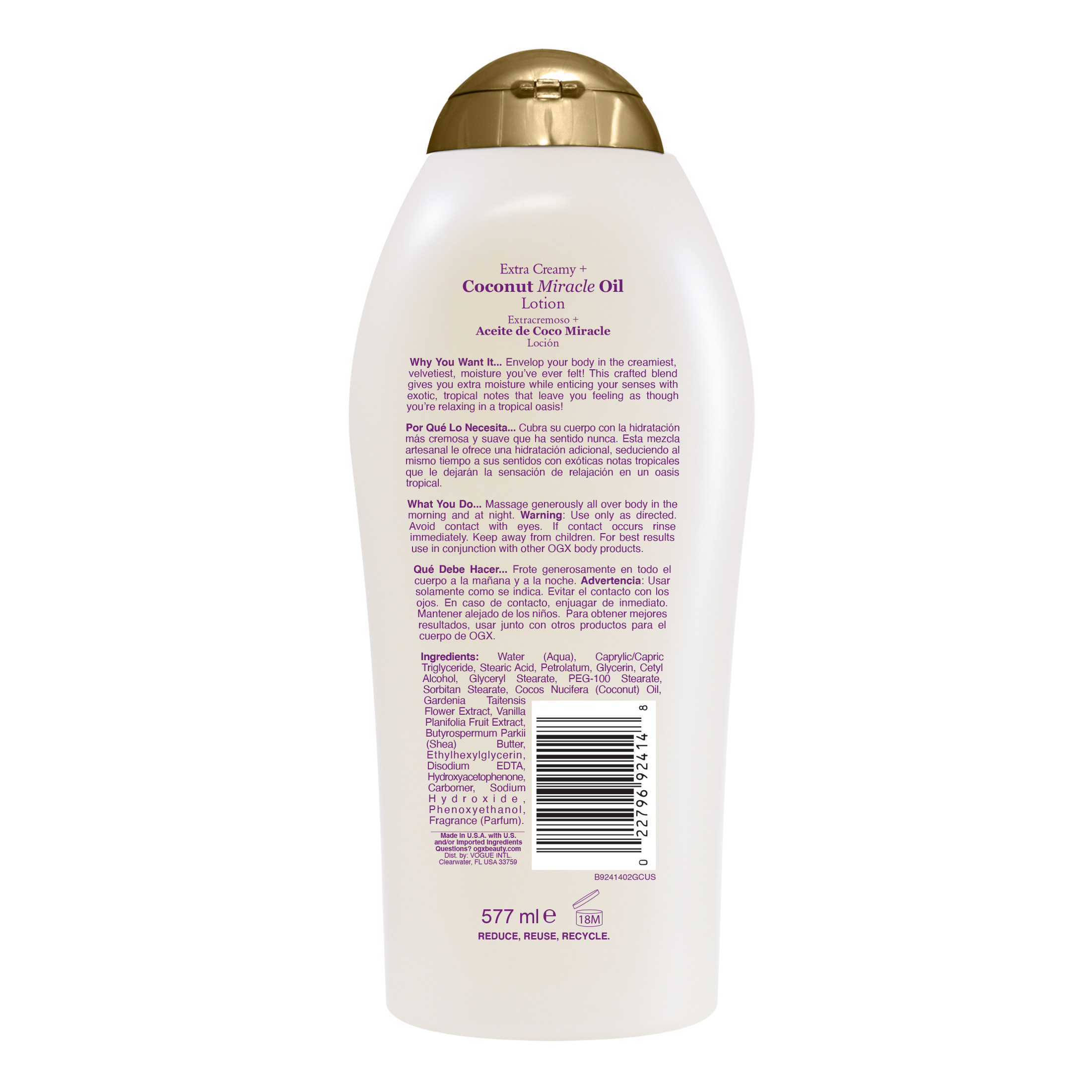 Extra Creamy + Coconut Miracle Oil Body Lotion - image 4 of 4
