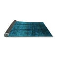 thumbnail image 2 of Ahgly Company Indoor Round Oriental Light Blue Industrial Area Rugs, 4' Round, 2 of 4