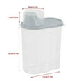 thumbnail image 3 of 1 Pc Large BPA-Free Food Storage Containers with Lid - Perfect for Storing Flour, Sugar, Grains, Rice, Cereals, and Baking Supplies for Better Kitchen Organization, 5.9x8.7 Inch, White, 3 of 5