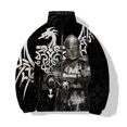 thumbnail image 3 of Abrigos de invierno de estilo nuevo para hombre, modernos y versátiles, con estampado de guerreros del siglo pasado, chaquetas cómodas y cálidas para hombre, abrigo para hombre, 3 of 5