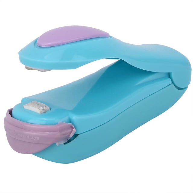 Máquina de sellado Clips de bolsa portátiles Handhold Mini Máquina de sellado térmico eléctrica Sellador de impulsos(Azul) Amonsee NO