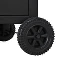 thumbnail image 5 of 33.9" Outdoor Grill Cart with Drop Leaf, Stainless Steel Top, Storage & Wheels, 5 of 10
