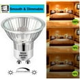 thumbnail image 5 of GU10 Halogen 50W Bulbs, 6 pack GU10+C 120V 50W with 2800k Warm White, Long Lifespan GU10 MR16 Dimmable for Track & Recessed Lighting, 5 of 9