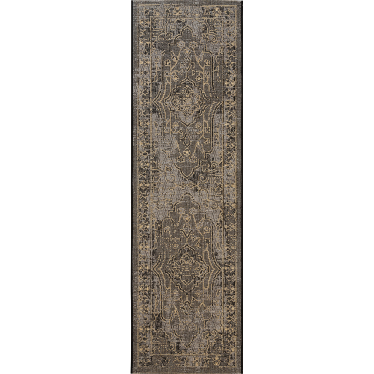 SAFAVIEH Palazzo Henrika Traditional Area Rug, Black/Cream, 5' x 8'
