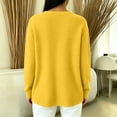thumbnail image 4 of Womens Waffle Knit Zip Up Jacket Long Sleeve Loose Fit Front Pockets Casual Knit Cardigan Jacket Lightweight Outerwear Spring Fall, 4 of 4