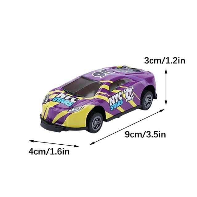 Yhmxh Toddler Toys Alloy Car Crash Ejector Car Metal Tin Bouncing Small Car Racing Mini Model BPA-Free Baby Toy Sensory Activity for Developmental Play for Newborns Ages 3+ Months Building Toy Set