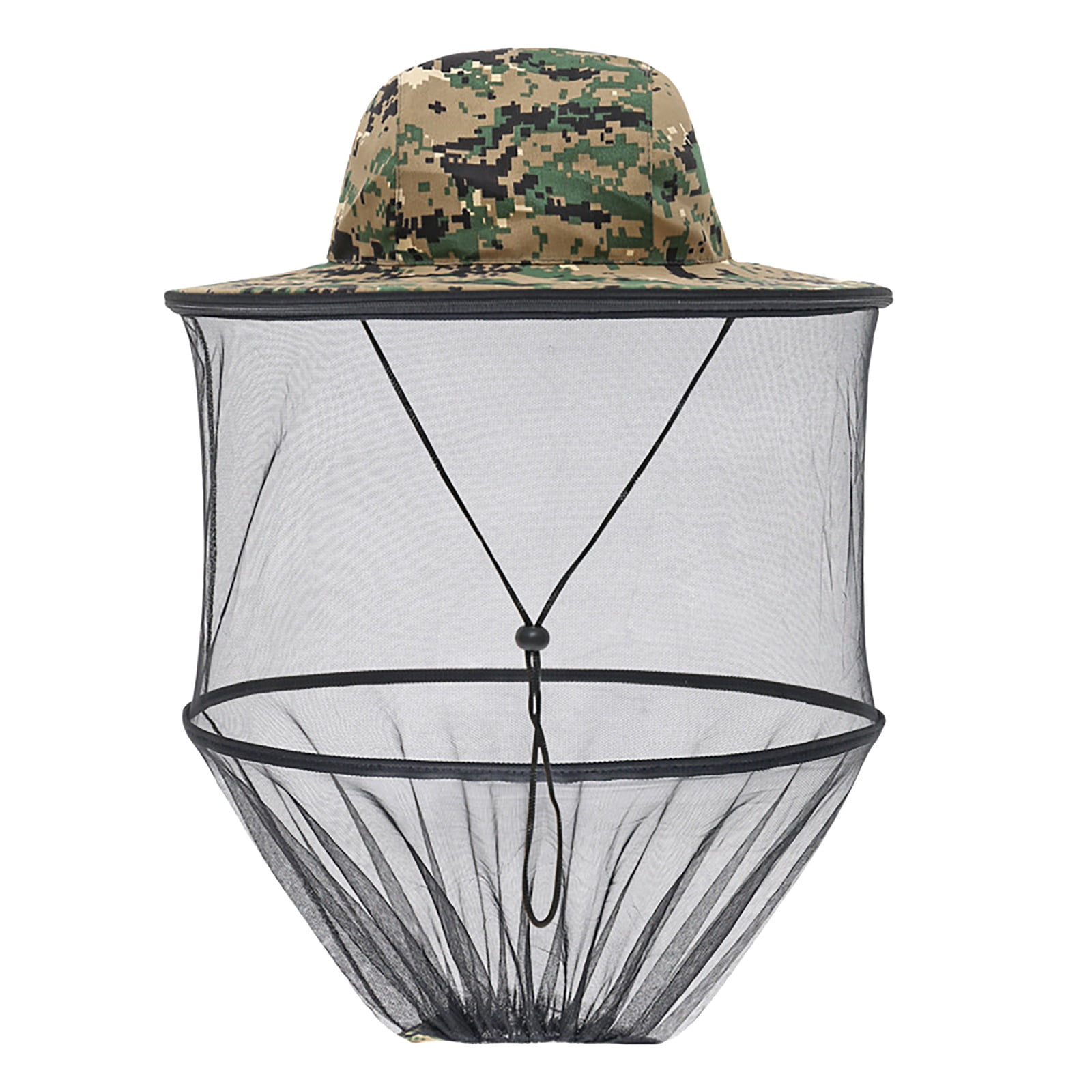 Mosquito Head Net Hat With Hidden Mesh Protection Bugs Bees For Hiking Fishing 