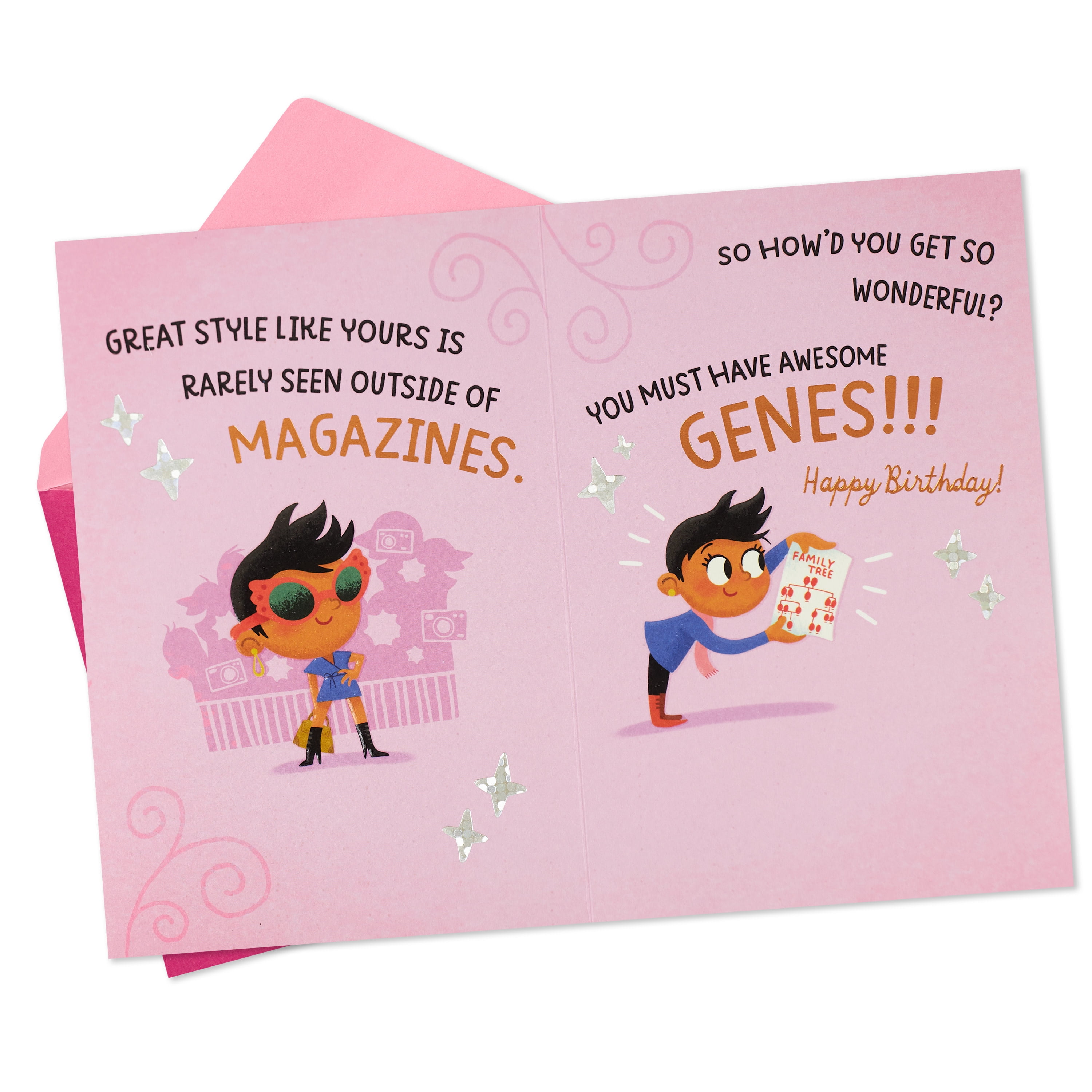 Hallmark Funny Birthday Card for Granddaughter (Awesome Genes)