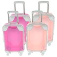 thumbnail image 1 of OULII 4pcs Mini Suitcase, Mini Empty Luggage Storage Box For Travel Theme Party And Celebrations (Mixed Colors), 1 of 6