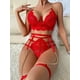 thumbnail image 1 of Lencería sexy europea y americana, ropa interior hueca de malla de encaje para mujer, traje sexy, 1 of 6