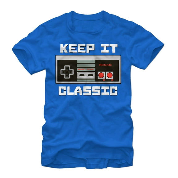 Men's Nintendo Classic Controller Graphic Tee Royal 2X Large