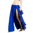 thumbnail image 2 of Skirt Chiffon Split Dress For Women India Practice Skirt Women Belly Dance Skirt 6 Colors High Spilt Clothes, 2 of 8