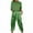 Green, variant on Women's Lounge Sets 2 Piece Silk V-Neck Color Block Crewneck Shirt Stain Outfits 2025 Spring And Fall Casual Multiple Pockets Wide Leg Pants Soft Loose Matching Clothes