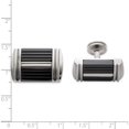 thumbnail image 3 of Black Ti & Stainless Steel Polished Cuff Links, 3 of 5