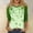 Green01, variant on Dwralegc Vintage Tees for Women Casual 2026 Plus Size 3/4 Sleeve Four Leaf Clover Print Shamrock Printed Shirts Crewneck Fashion Saint Patrick's Cute Outfit Blouses Purple S