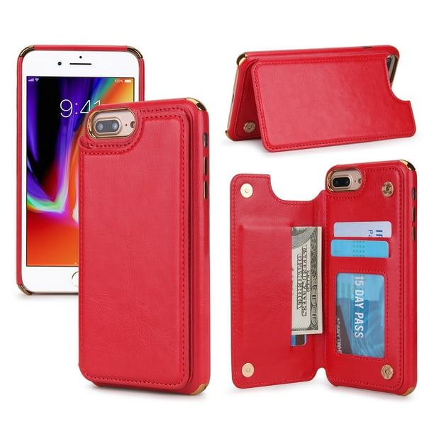 Dteck Wallet Case For iPhone 8 Plus / 7 Plus / 6s Plus / 6 Plus 5.5