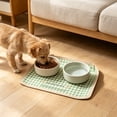 thumbnail image 4 of LiUMX Rectangular Silicone Pet Feeding Mat for Cats and Dogs, Non-Slip Waterproof Placemat with Spill-Proof Raised Edges, Easy-Clean Dishwashable Pet Bowl Tray, 4 of 6