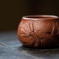thumbnail image 6 of 1Pc Handmade Tea Cup Dragon Carved Embossed Master Cup Zisha Clay 125ml, 6 of 9