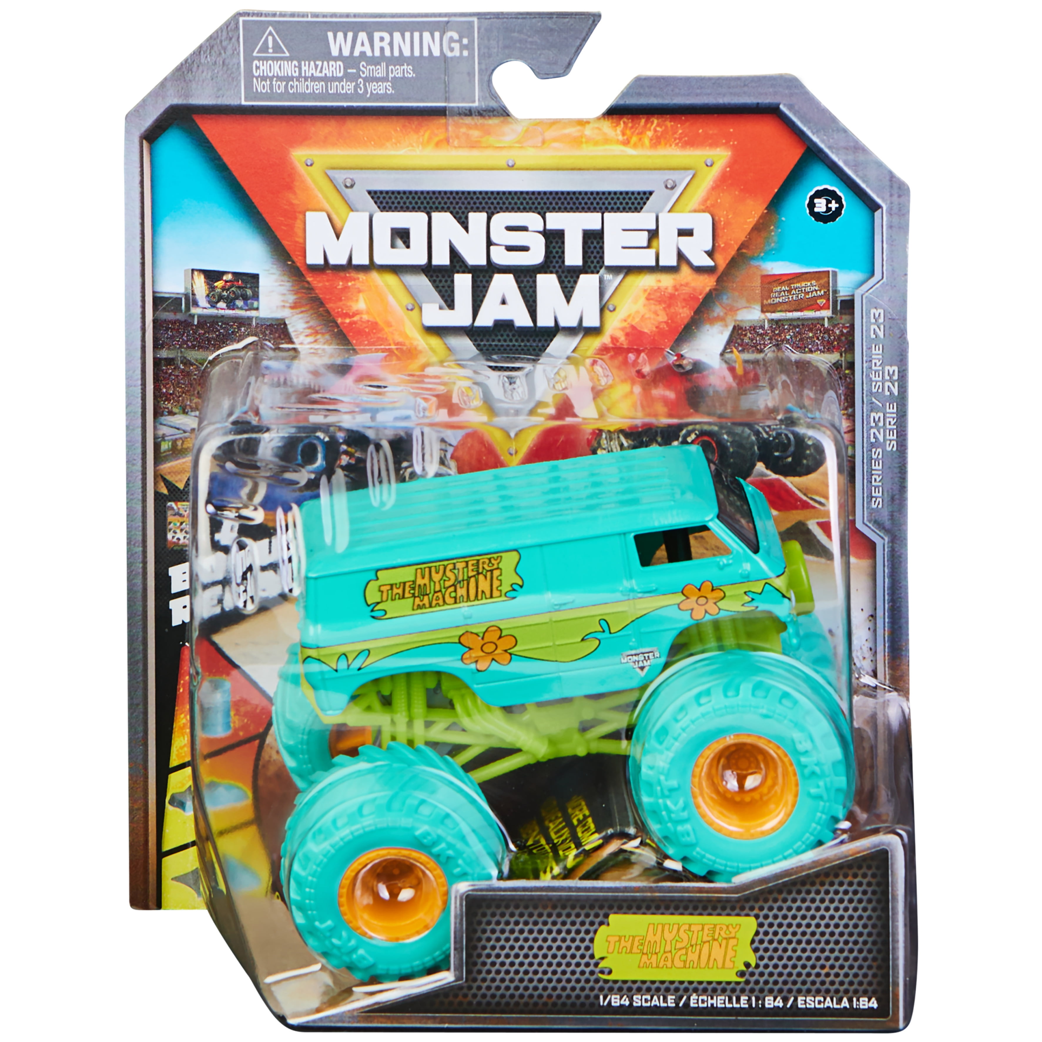 canal transferencia de dinero Secretario Monster Jam 1:64 Mystery Machine Monster Truck, Nitro Neon Series -  Walmart.com