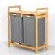 thumbnail image 4 of Cesto Ropa Sucia 56L, Cestos para la Ropa Sucia, 2 Bolsas de Lavandería de Tela Oxford Extraíbles, Ventilación y Transpirabilidad, Cesto de Ropa Sucia para Baño, Lavadero, Sala, Dormitorio, 4 of 6