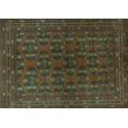 thumbnail image 1 of Ahgly Company Machine Washable Indoor Rectangle Persian Turquoise Blue Traditional Area Rugs, 6' x 9', 1 of 4