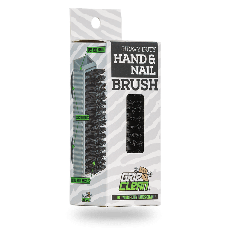Long-handled hand brush transparent