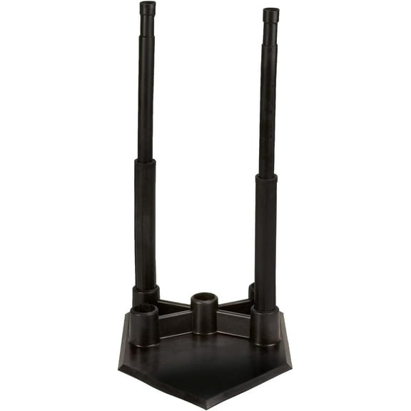 Champion Sports Deluxe 5-Position Batting Tee - Mounted Adjustable Telescopic Batting Tee With 5 Batting Sections