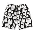 thumbnail image 3 of Uemuo Cartoon Penguin Pattern Men's Swim Trunks Hawaiian Beach Bathing Suit Swimsuits Beach Quick-Dry Shorts with Pockets-X-Large, 3 of 9