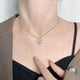 thumbnail image 5 of Collar en forma de corazón de estilo ligero Sparkly Exquisito Collar para Mujer Chica para Regalo, 5 of 8
