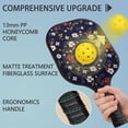 thumbnail image 2 of Pickleball Paddles Set,Pioneer Flower Floral Print Pattern Fiberglass Surface Pickleball Racket Set with 2 Indoor Outdoor Pickleball Balls and Pickleball Bag,Pickle-ball Equipment, 2 of 6