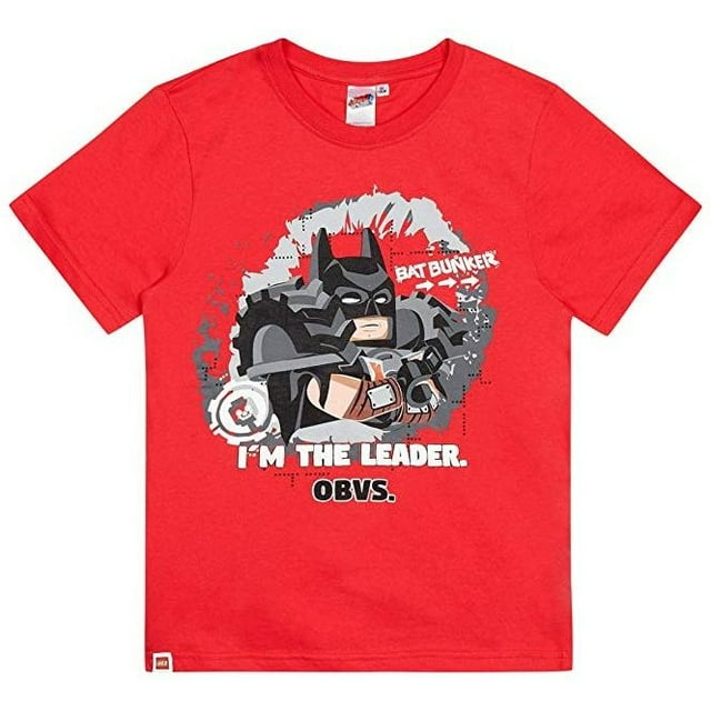 Lego Movie 2 Garçon Batman Je Suis le Leader T-shirt Obvs