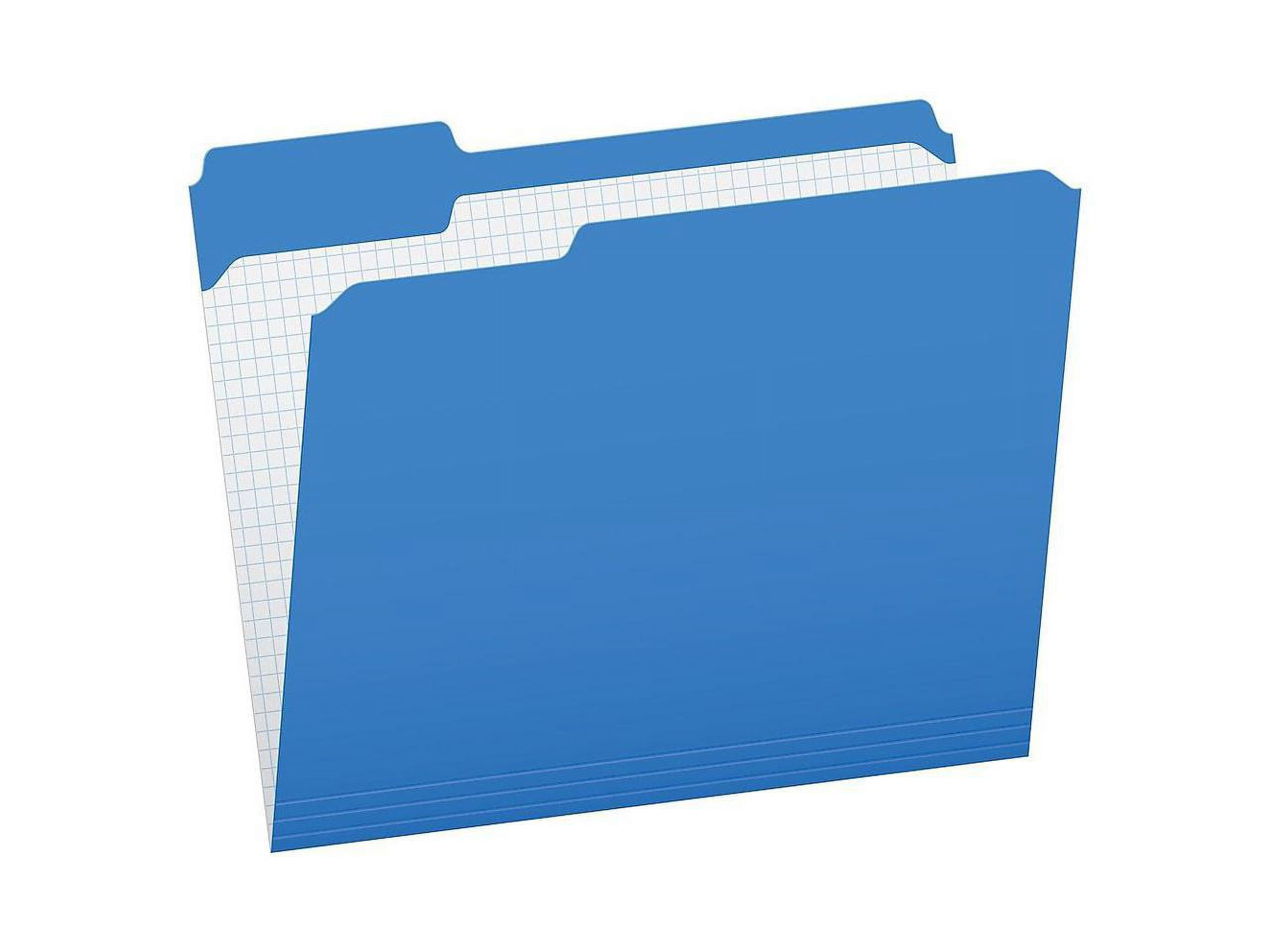 Pendaflex Reinforced Top Tab File Folders 1/3 Cut Letter Blue 100/Box R15213BLU