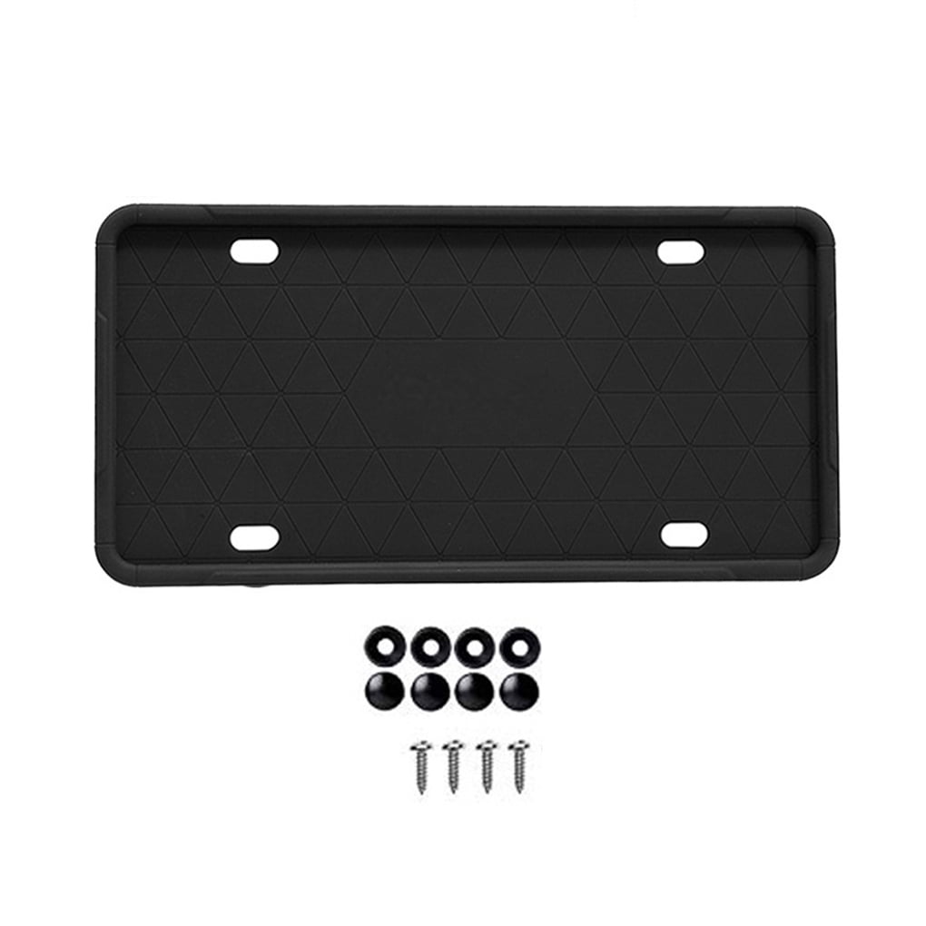 DESTYER Silicone License Plate Frame, Universal SUV Auto License Plate