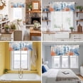 thumbnail image 5 of Sea Corals Seahorse Valance Curtain Summer Beach Sea Stars Window Valances Rod Pocket Short Curtains Window Treatments for Kitchen Bedroom Bathroom Laundry 56" x 16", 5 of 9