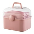 thumbnail image 2 of Elodie Multipurpose Portable Storage Box Arts Supply Storage Organizer for Art Craft Pink, 2 of 8