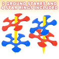 thumbnail image 2 of Gamie Ring Toss Game for Kids, Set Includes 2 Stakes and 4 Star Rings, Classic Outdoor Games for Adults and Family, Lawn, Backyard, and Beach Games for Boys and Girls, 2 of 6