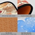 thumbnail image 3 of Kitchen Floor Mat 2 Sets Carpet Floor Mat Kitchen Mat Bathroom Mat Living Room Mat Bedroom Mat Absorbent Delicate Fabric No Ball Cute Yellow Leaves, 3 of 7
