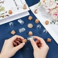 thumbnail image 3 of 10Pcs Pearlescent Glass Jars Bottles Dome Dome Cover Decoration Bottles with Cork Stoppers for Mother's Day Wedding Party Favors Arts and Small Projects Home Decoration, 3 of 9