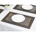 thumbnail image 6 of Unique Bargains Set of 8 Table Placemats Washable Wipeable Table Mat Dark Gray 18x12Inch, 6 of 7