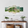 thumbnail image 2 of Elephant Stock Pisgah Forest Mountain Wall Art - Horizontal Multi Panel Canvas - Living Room Wall Decor - Nature Multi Panel - Teal And Green Decor - 29" x 12", 2 of 4