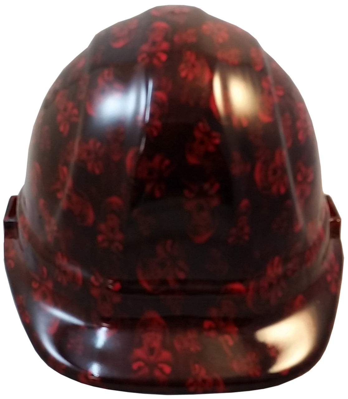 Hades Small Skull Red Hydro Dipped Hard Hats Cap Style Design
