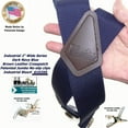 thumbnail image 2 of Holdup Suspender Company dark Blue Industrial heavy duty 2" Wide Non-elastic Suspenders with Patented No-slip Jumbo Silver Clips, 2 of 4