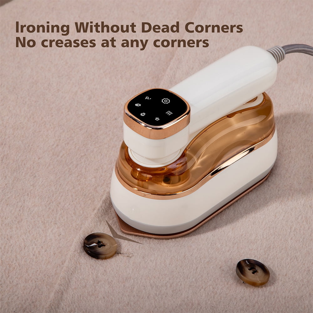 2 In 1 Portable Ironing Machine, Handheld Clothing Steam Iron, 1200W +20 Seconds Fast Heating,180°Rotation, LCD Display Ironing Mode, 7-Hole Pressurized Steam