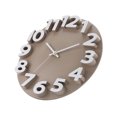 thumbnail image 2 of Reloj de pared 3D Billuyoard 12 pulgadas silencioso punteros de Metal Gris 30*30*4.2 cm, 2 of 6