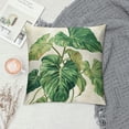 thumbnail image 2 of Acheng Palm Leaves with Lush Branches and Leaves Tropical Jungle Palm Leaves Short Plush Pillowcase 1 Piece White, 2 of 5
